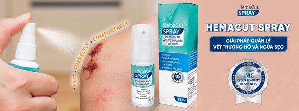 Cách sử dụng xịt vết thương HemaCut Spray đúng chuẩn y khoa